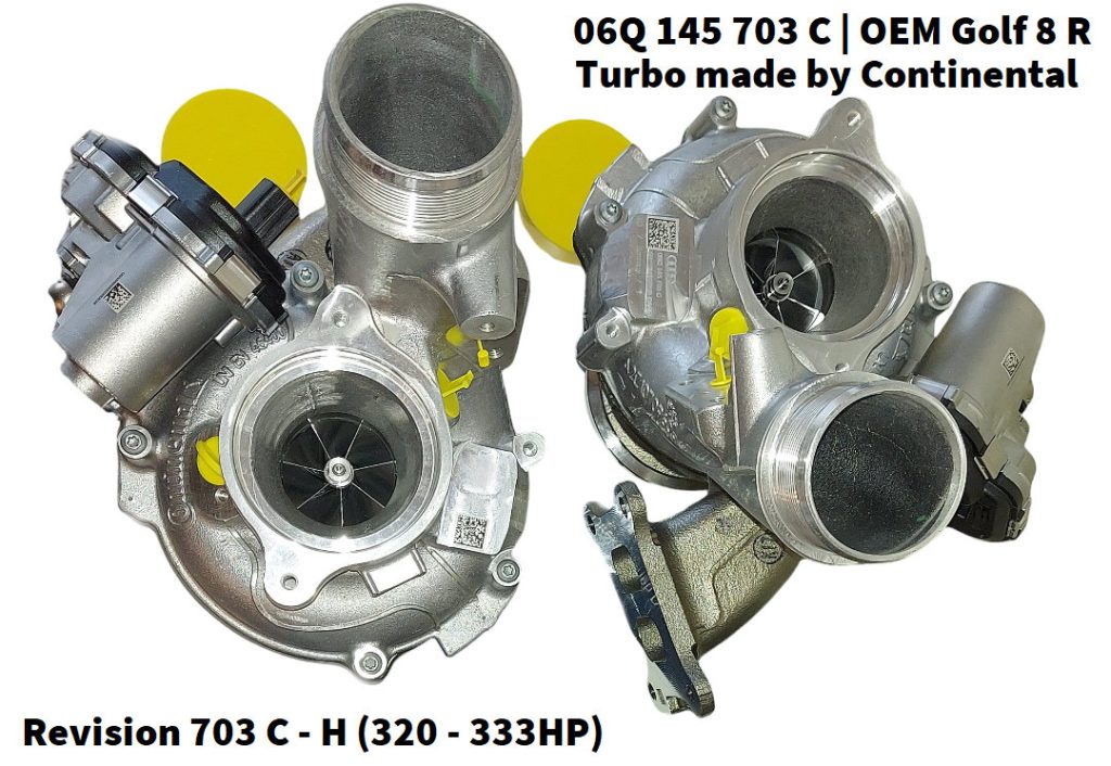 Welcher OEM Turbolader ist im Golf 8 R MK8.5 GTI Clubport AUDI S3 8Y TTS FV CUPRA 4 KL 300 310 Formentor T-Roc Original Turbo 06Q145703C
